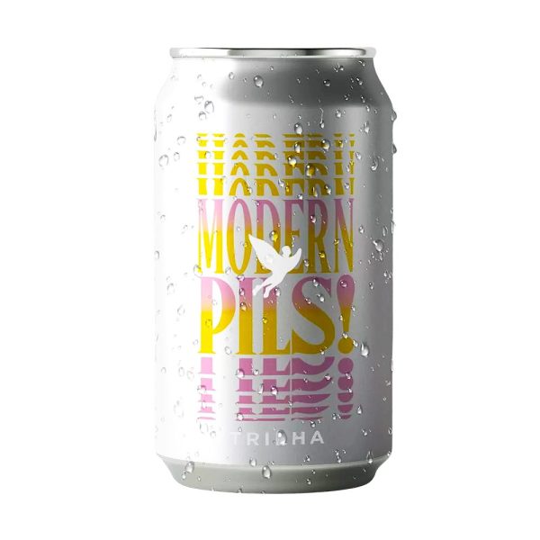 Cerveja Trilha Modern Pils! 350ml Pilsen Não Filtrada - Imagem 1