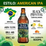 Cerveja Black Princess Let's Hop 600ml American IPA - Imagem 3