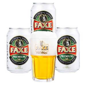 Kit Faxe Premium 4 Latas 330ml + Copo 500ml