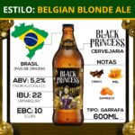 Cerveja Black Princess Miss Blonde Belgian Ale 600ml - Imagem 3