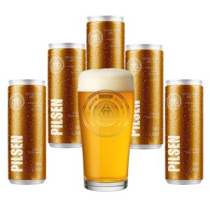 Kit 5x Pilsen Dogma 355ml + Copo Willy 320ml