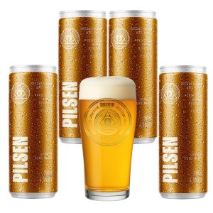 Kit 4x Pilsen Dogma 355ml + Copo Willy 320ml