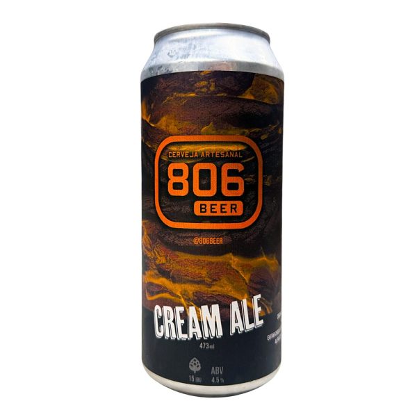 Cerveja 806 Cream Ale Lata 473ml Cerveja Artesanal - Imagem 1