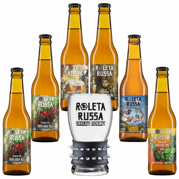 Kit Roleta Russa 6 Cervejas + Copo Oficial - Imagem 2