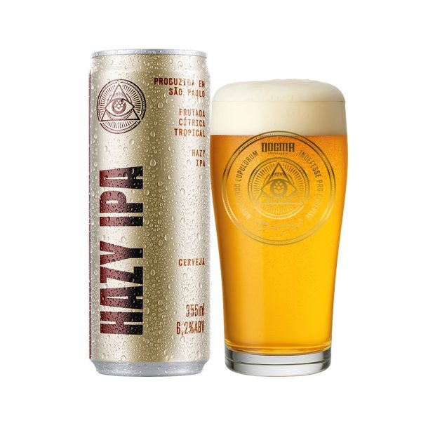 Kit 1 Hazy IPA Dogma 355ml + Copo Willy 320ml - Imagem 1
