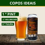 Cerveja 806 Cream Ale Lata 473ml Cerveja Artesanal - Imagem 4