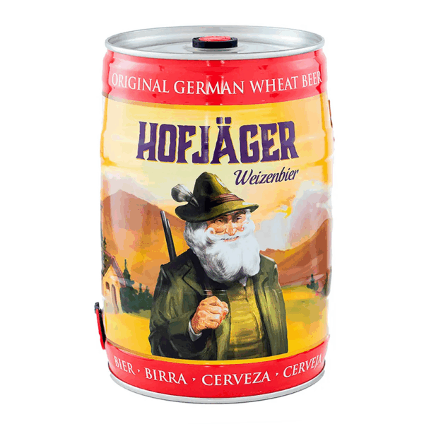 Barril Hofjäger Weizenbier 5L Trigo Alemã - Imagem 1