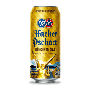 Cerveja Hacker Pschorr Münchener Gold Lata 500ml Alemã
