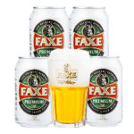 Kit Faxe Premium 4 Latas 330ml + Copo 500ml