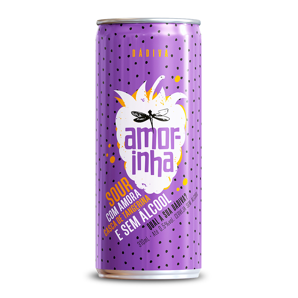 707c0cbaa4e37048335bfa47995d7e87.png Cerveja Dádiva Amor-inha Sour Sem Álcool 310ml - Imagem 1