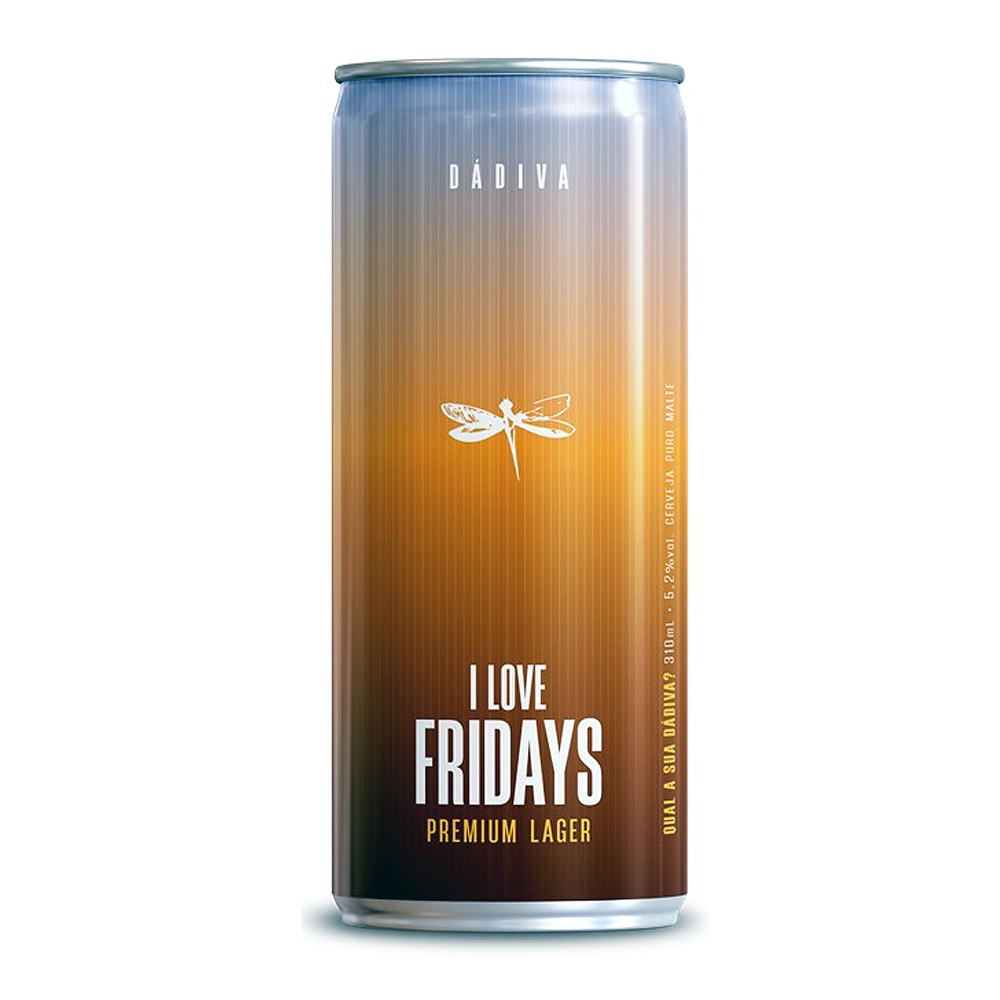 be7f7279f6d6bd7de06e54455f87bef0.png Cerveja Dádiva I Love Fridays Premium Lager 310ml - Imagem 1