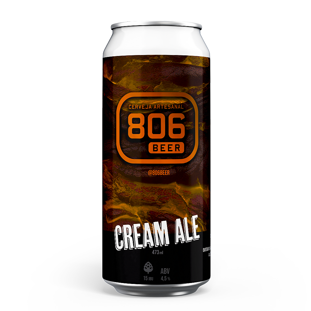 761869abf6c0370fad4a609cd3ba947d-2.png Cerveja 806 Cream Ale Lata 473ml Cerveja Artesanal - Imagem 1