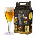 Kit Brugse Zot Blonde & Dubbel + Taça 330ml - De Halve Maan - Imagem 4