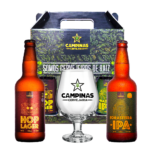 Kit Cerveja Campinas Hop Lager 500ml + Forasteiro IPA + Taça